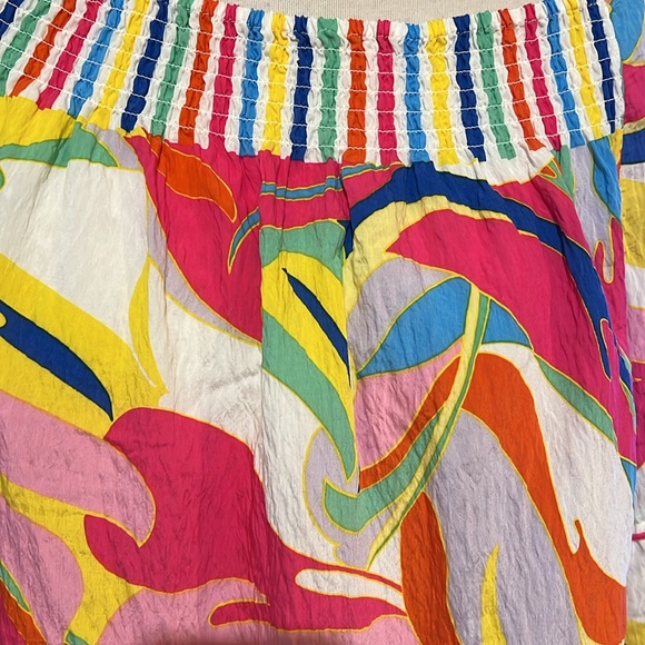 John Mark Women’s 2X Colorful Abstract Waves Print Geometric Tunic Shirt Bright - Picture 3 of 10